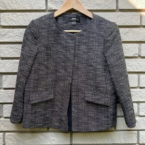 Mexx Metropolitan Collarless Blazer Black/White Sz 2